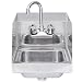Stainless Steel Hand Sink with Side Splash - NSF - Commercial Equipment 10" X 14"
