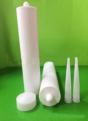 6 tubos vacíos de masilla, 300ml, plástico miniatura 4