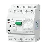 Automatischer Transferschalter mit Doppelter Stromversorgung, Elektrischer Wahlschalter, Unterbrechungsfreie Stromversorgung auf DIN-Schiene, Automatische/Manuelle Umschaltung (4P 63A 230V)