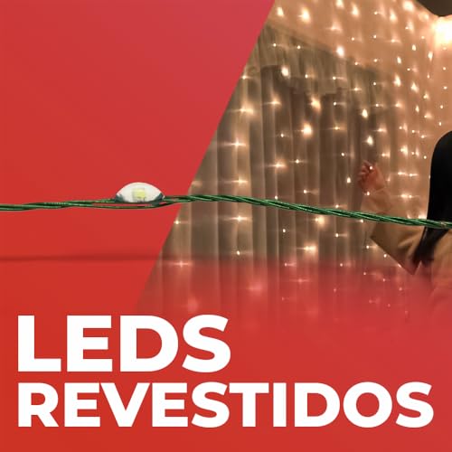 Fio De Fada 100m 1000 Leds Natal + Controle 8 Funções Bivolt (Branco Frio)
