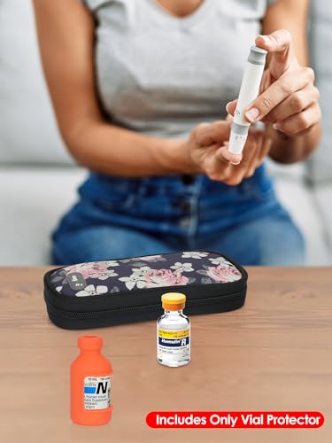 Image of YOUSHARES Insulin Vial Cover Insulin Bottle Protector - Silicone Protective Case for 10ml Short Insulin Vials, Durable Vial Case, Soft and Flexible Diabetes Vial Care