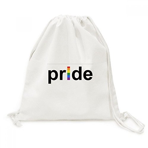 Sac transgenre gay LGBT arc-en-ciel en toile avec cordon de serrage voyage