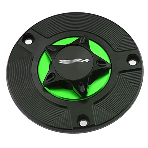 Tapa de combustible CNC verde para mejorar tus rodadas en circuito con Yamaha YZF-R6