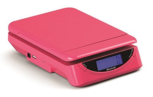 Salter Brecknell BLPS250906P25L PS25 Pink Small Parcel Scale, ABS with Flip Up Roll and Flat Holder by Salter Brecknell