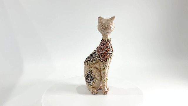 Estatua de gato para decoración del hogar miniatura 7
