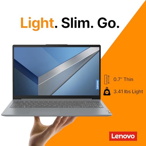Image of Lenovo IdeaPad 15.6 inch FHD Laptop, Intel N100 Processor, 4GB RAM, 128GB SSD, 1-Year Microsoft 365 Personal with 1TB OneDrive, Wi-Fi 6, Windows 11 Home, Thin Laptop for Students, School & Everyday Use