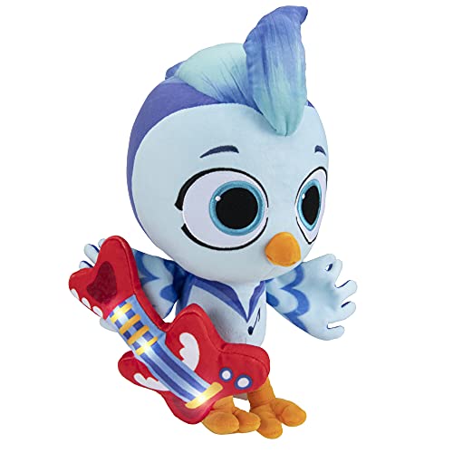 Do, Re & Mi Deluxe Feature Plush - 10-Inch ‘Mi’ The Blue Jay Plush With Lights And Sounds, With Attached Guitar - Amazon Exclusive #TOP1