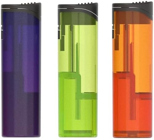 ZL‑36 Pillar Jet Flame Lighters – 3 Pack (Transparent)