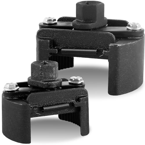 Deuson 2pcs Verstellbarer Ölfilterschlüssel 60-80 mm 80-105 mm MOLUSIGER Filter CAPKEBE