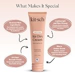 Kitsch Smoothing Air Dry Cream for Hair – Frizz Control Hair Care Product with Castor Oil & Coconut Oil – Weightless Styling Cream - Enhances Natural Texture Appearance | Ideal Gifts for Women – 5 oz - Image 4