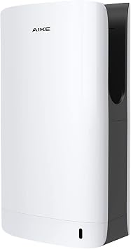 AIKE HEPA Filtered Vertical Hand Dryer Slim, 110-130V White Model AK2065