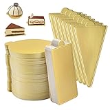 Gransuncy 300PCS Mini Cake Base Boards, Mousse Cake Cardboard Set, Gold Paper Dessert Cupcake Cake...