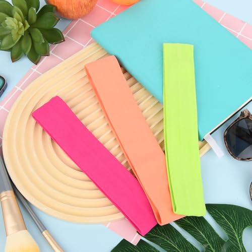 Cosmos 3 faixas de cabelo esportivas antiderrapantes para mulheres, faixas de cabelo elásticas, elás