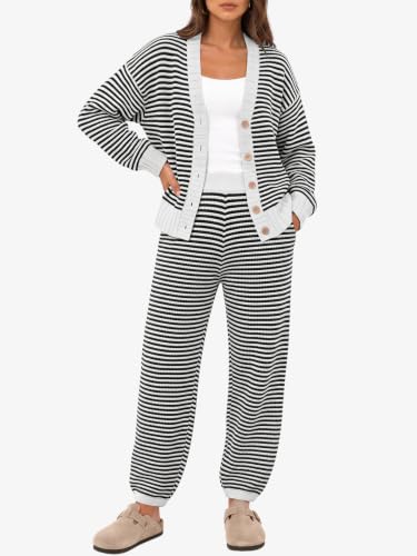 Image of LILLUSORY Women 2 Piece Sweater Matching Lounge Sets 2026 Fall Outfit