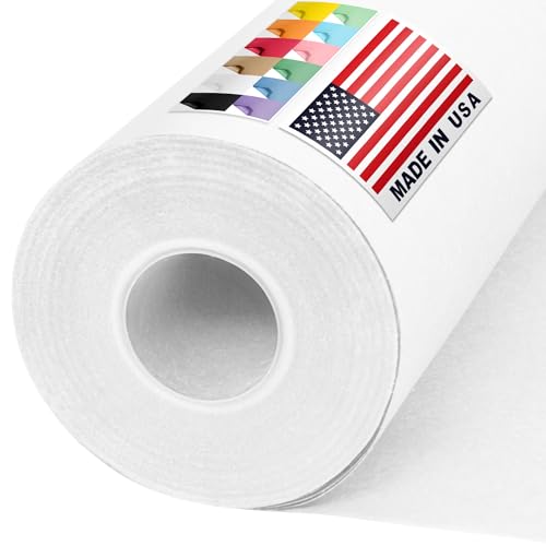 Paclord USA Made 36" x 1200" White Kraft Paper Roll, 45 lbs/66 GSM, American Produced Colored Kraft Paper for School, Bulletin Board - Odorless, Non-Toxic, Safe for Kids