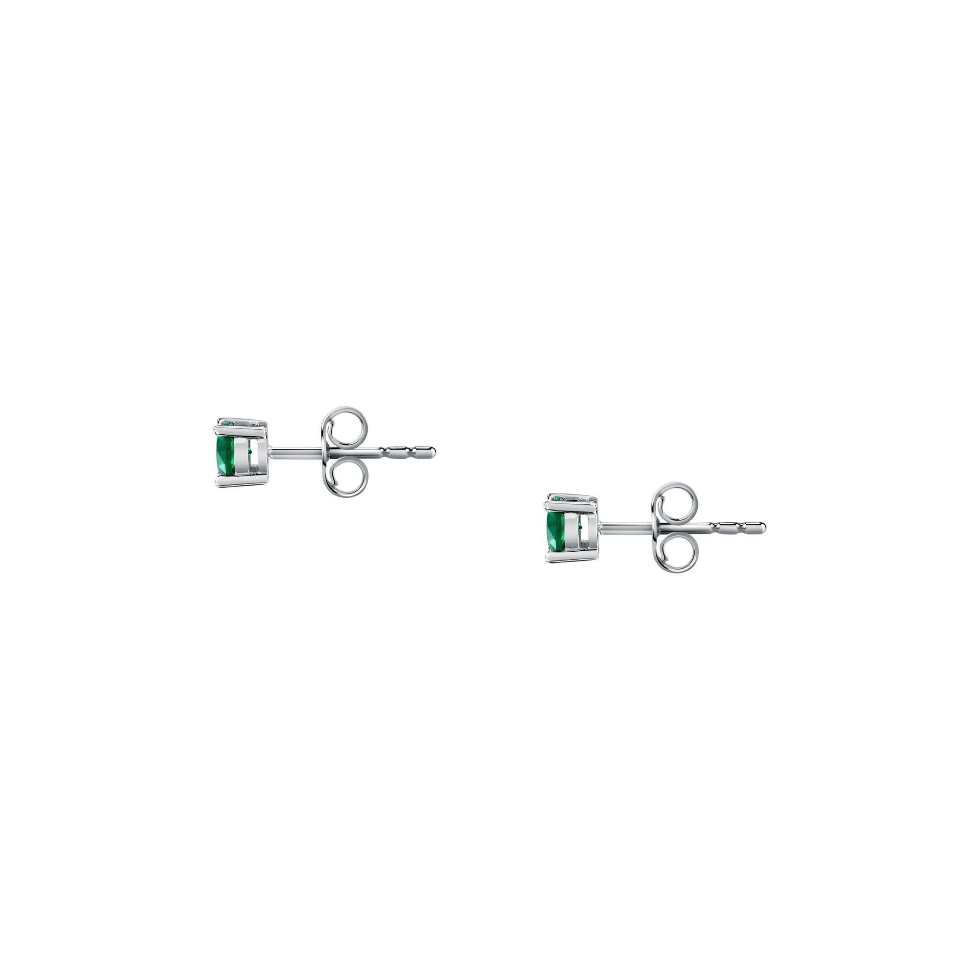 Morellato Orecchini Donna Argento 925% Riciclato, Zirconi Verdi, Collezione Tesori - SAIW176