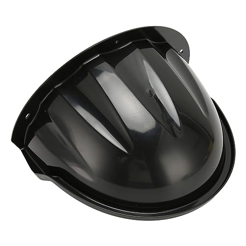 Security Camera Sun Rain Cover, ABS Plastic Outdoor Security Camera Cover with Unnoticeable Cable Design, Anti Slip, for Hemispherical and Ball Head Outdoor Cameras (Black)