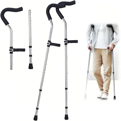 Béquille ergonomique pliable réglable avec support de bras anatomique