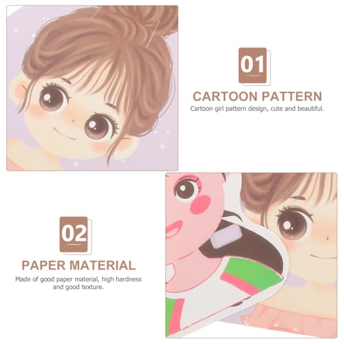 Cartes en papier kraft STOBOK anti-emmêlement pour rangement de pinces et nœuds cheveux - 4