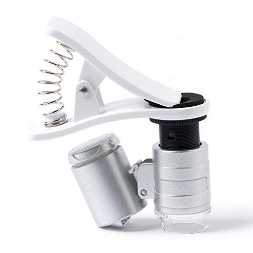 Microscope de poche LED 60x LIBINFAN avec loupe ultraviolette pour téléphone portable