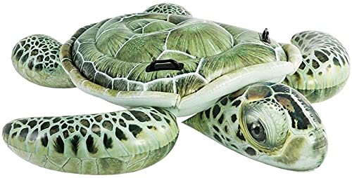 Sea World Tortue gonflable réaliste, 191 x 170 cm