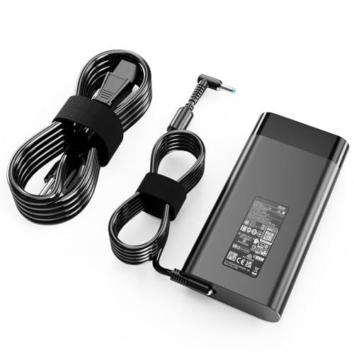 200W Charger L00818-850 Fit for hp OMEN Pavilion 15 16 17 G5 G6 G7 G8 Victus 15 16 HP ZBook 17 G3 G4 G5 Laptop Series, OMEN 15 16 15t 17 17t Envy 15 2020 L73385-001 ADP-200HB B HP OMEN Charger 200W