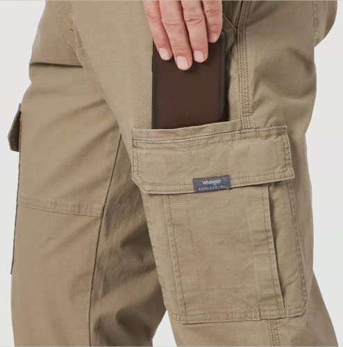 Wrangler Men's Five Star Premium Relaxed Fit Cargo Pants (Rip-Stop Barley Khaki)3