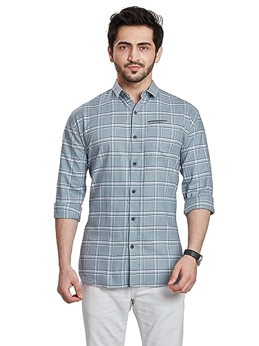 Image of BE ACTIVE Cotton Casual Checks Shirts for Men|| Casual Shirts for Men|| Mens Casual Shirts Full Sleeve