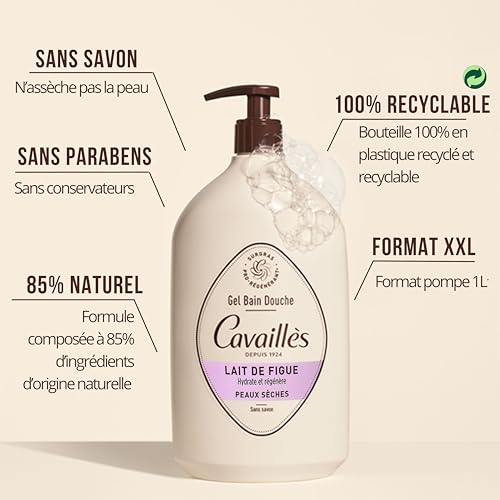 Rogé Cavaillès lait de figue anti-dessèchement bain douche 1L - 5