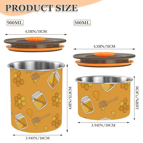 Envase para café hermético acero inoxidable 900ml miniatura 2