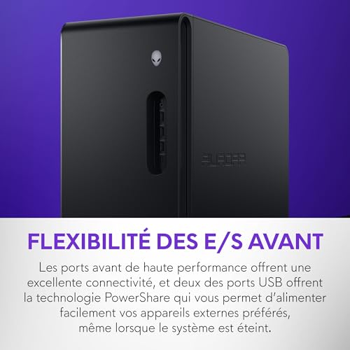 Alienware Aurora Gaming Desktop ACT1250 - Intel Core Ultra 7-265F, 16GB DDR5 RAM, 1TB SSD, NVIDIA GeForce RTX 5060Ti 8GB GDDR7, Windows 11 Home, Onsite Service, Clear Panel - Black by Alienware - Image 9