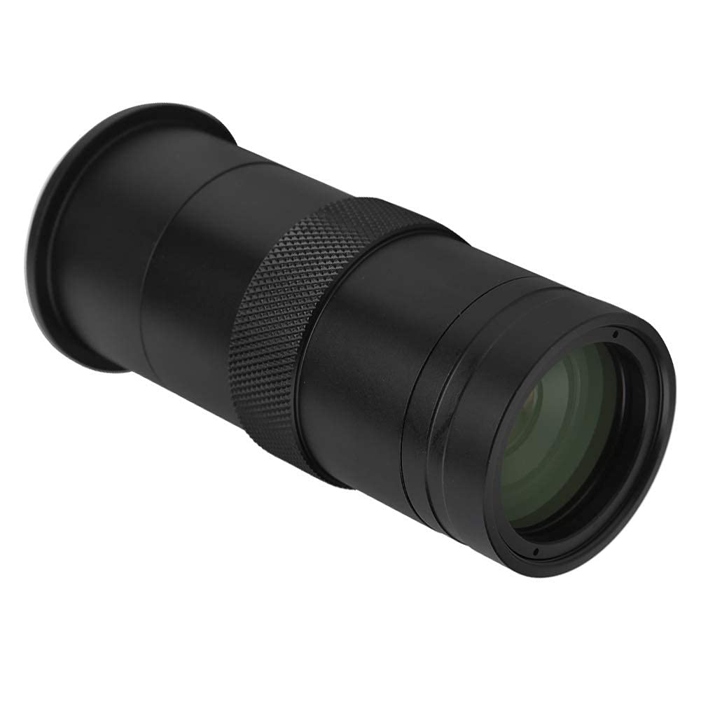 CCD Lente de Cámara 8X-100X Lente de Montaje en C Lente de Microscopio de Aumento Ajustable con Zoom 25 mm para Microscopio Industrial