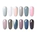 Gel Nail Polish Set - 12 Pcs 8ml Each Gel Nail with Gift Box, Soak Off Nail Art Manicure Varnish Set, Require LED UV Nail Dryer Lamp