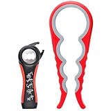 GZLT Jar Opener for Seniors with Arthritis,Jar Opener for Weak Hands,5-in-1 Bottle Opener,4-in-1 Can