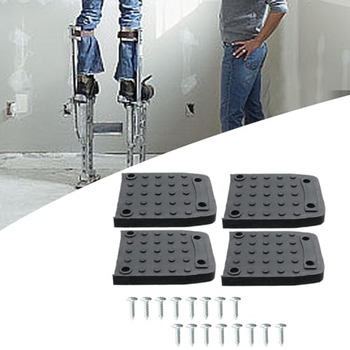 Deevoka Kits de substituição de sola de pernas de pau 4Pcs, Anti Pad de sola de pernas de pau, Acess