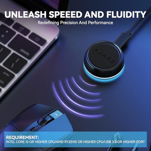 Image of ATTACK SHARK AJ139 G Pro Gaming Mouse USB Receiver up to 26000DPI 6 Programmable Button Ergonomic Symmetric for PS4 Xbox PC Mac Gamer(Black)