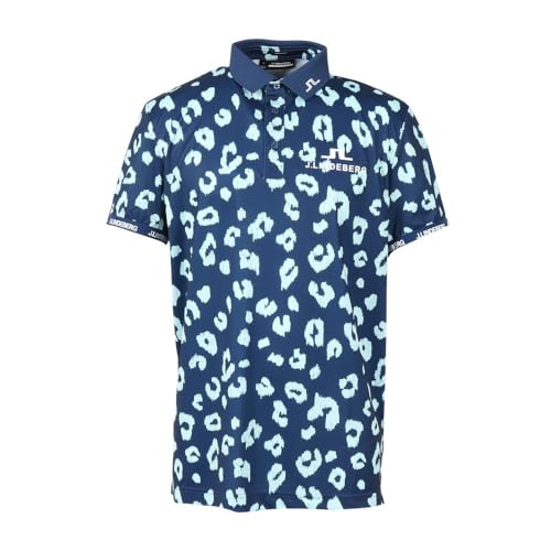 J.LINDEBERG（J.LINDEBERG） ゴルフウェア TOUR COLLECTION バックブリッジ ポロシャツ 071-21460-096（ブルー/Ｍ/Men's）