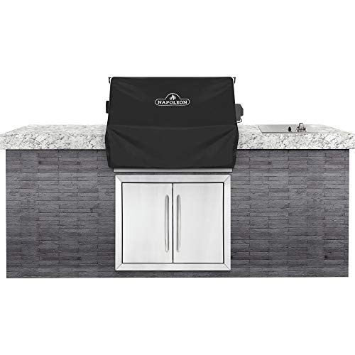 Napoleon Premium Cover For Prestige Pro 500 & Prestige 500 Built-In Bbq Grills, Black Cover, Water Resistant, Uv Protected, Air Vents, Hanging Loops, Adjustable Buckled Straps #TOP1
