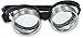 Steampunk Metal Goggles - Clear Glass Lens with Aluminum Metal and Rubber Lining
