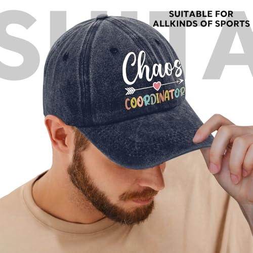 Image of Humor Saying Adjustable Washed Cotton Baseball Cap, Funny Retro Trucker Hat Gift for Men Women Dad Husband Coworker