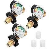 Aekops 45,4 kg Propangas-Tank-Adapter wandelt POL LP-Tankventil in QCC1 um, Upgrade Propan-Messgerät für 45,4 kg Tank, POL auf QCC1 Propangas-Tankadapter für Heizung, BBQ-Gasgrill – alt zu neu, 3