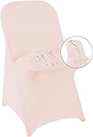 Vista 15 de magalo Paquete de 12 fundas para sillas plegables de elastano negro, impermeables, elásticas, para bodas, fiestas, banquetes de comedor y otros