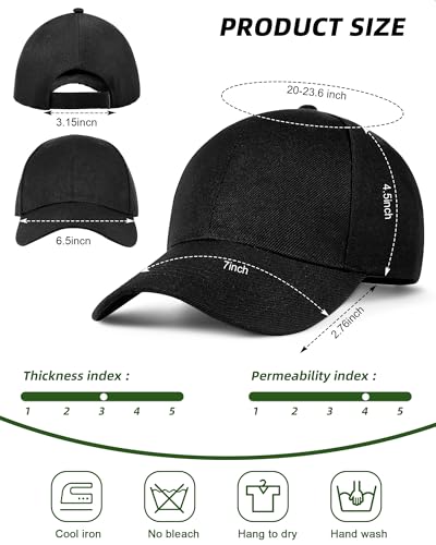 Image of Foaincore 36 Pack Blank Baseball Cap Bulk Adjustable Back Strap Sublimation Hats Plain Unisex Trucker Hat for Men Women