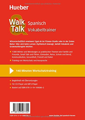 Walk & Talk Spanisch Vokabeltrainer: 2 Audio-CDs +...