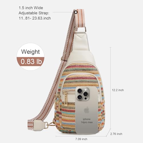 Image of cakang Womens Sling Bag Crossbody Bags for Women Vegan Leather Sling Backpack Daypack Fanny Pack Crossbody Purse Travel