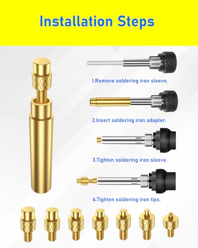 8PCS Heat-Set Insert Soldering Tips M2–M8