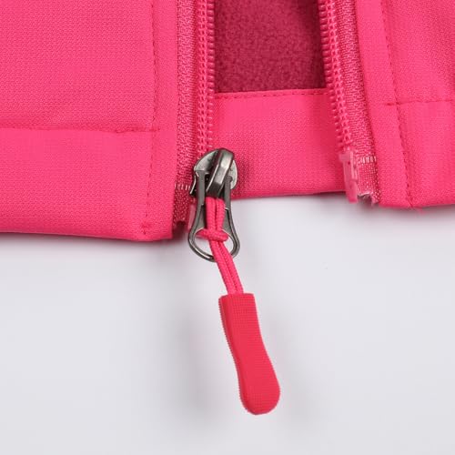 Image of Jingle Bongala Kids Waterproof Rain Jackets Lightweight Raincoats Fleece & Knitted Lining Hooded Windbreaker for Boys Girls