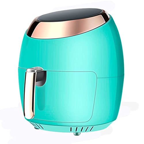Freidora de aire grande de 1500 W, horno eléctrico para el hogar, temperatura y tiempo, portátil, con pantalla digital táctil LED (verde)