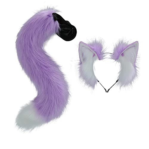 Serre-tête chat et renard VIGVAN aux finitions soignées et oreilles violettes