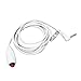 Pomya Nurse Call Cord for Nurse Station Medical Alert Systems, Push Cord 3meters/9.8ft with Bed Sheet Clip Handle, Red Momentary Call 6.35mm Interface